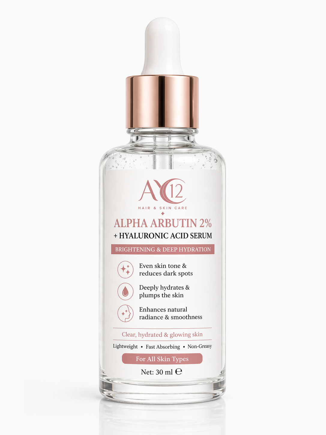 Alfa Arbutin %2 + Hyaluronik Asit Serumu